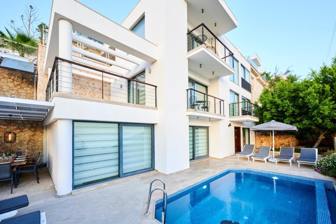 Luxus Villa Skyla Mit 5 Schlafzimmern & Meer-Blick Kaş Exterior photo