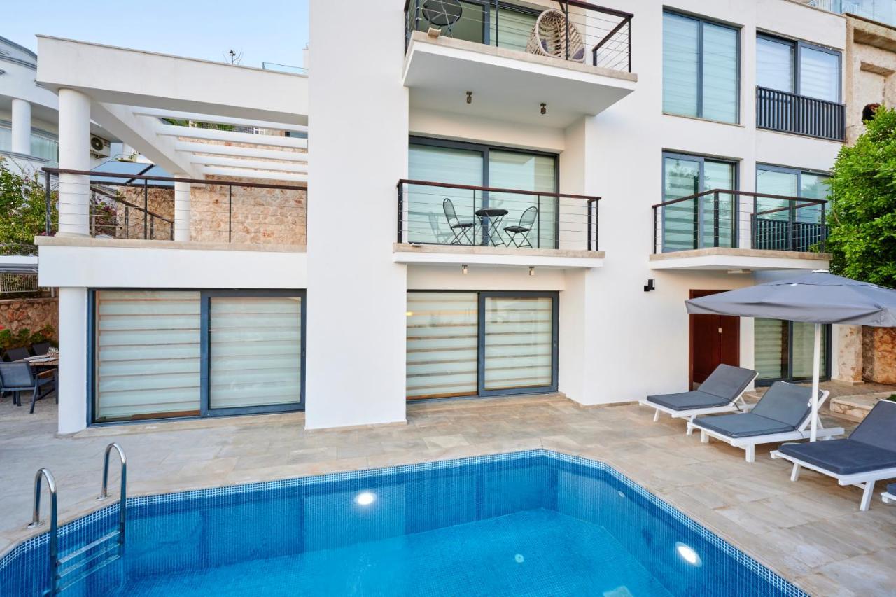 Luxus Villa Skyla Mit 5 Schlafzimmern & Meer-Blick Kaş Exterior photo